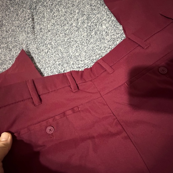 Tommy Hilfiger Women's Burgundy Pants - Picture 8 of 14